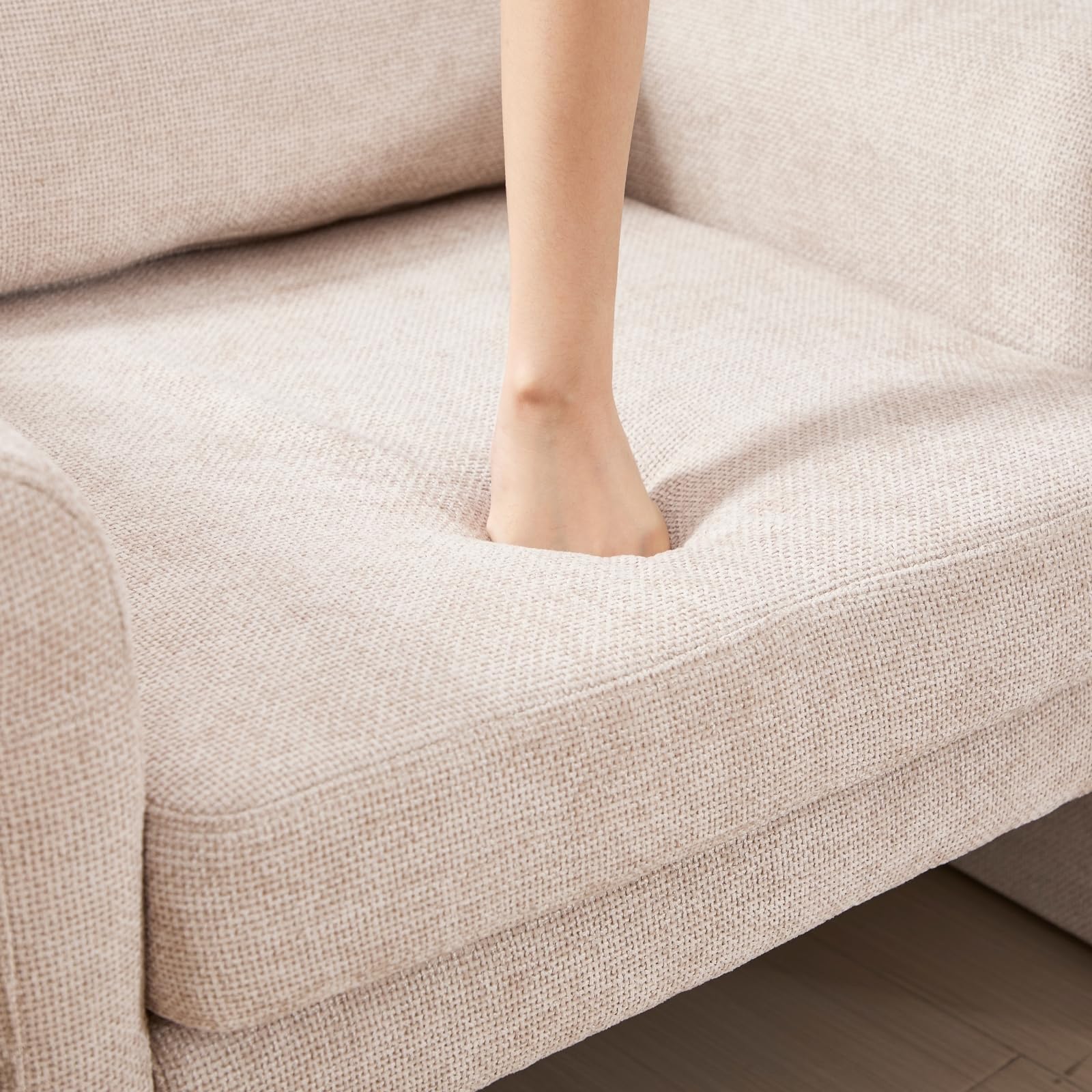 Upholstered Chenille Accent Chairs Set of 2