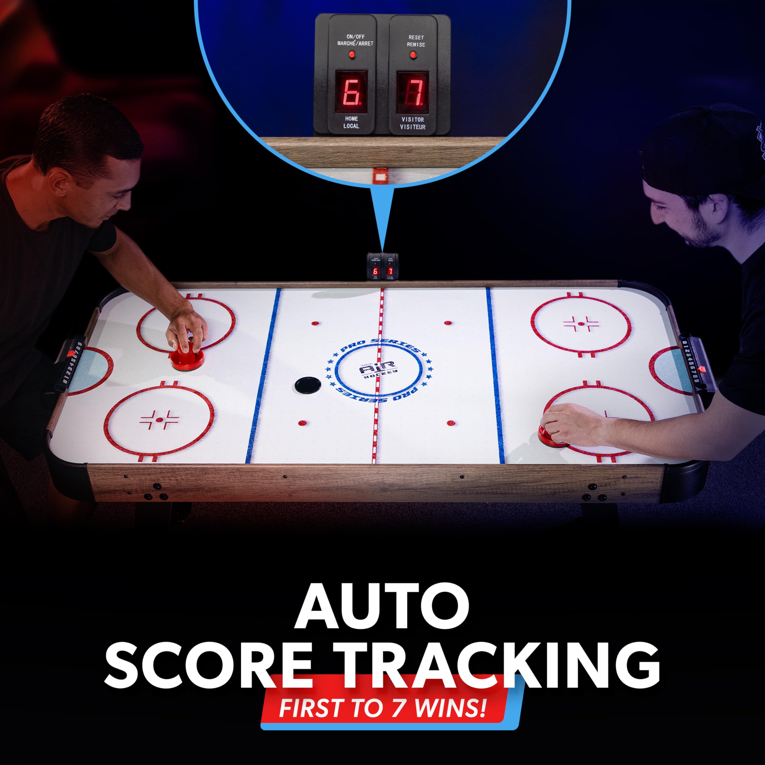 48 Inch Air Hockey Arcade Table with LED Scoreboard