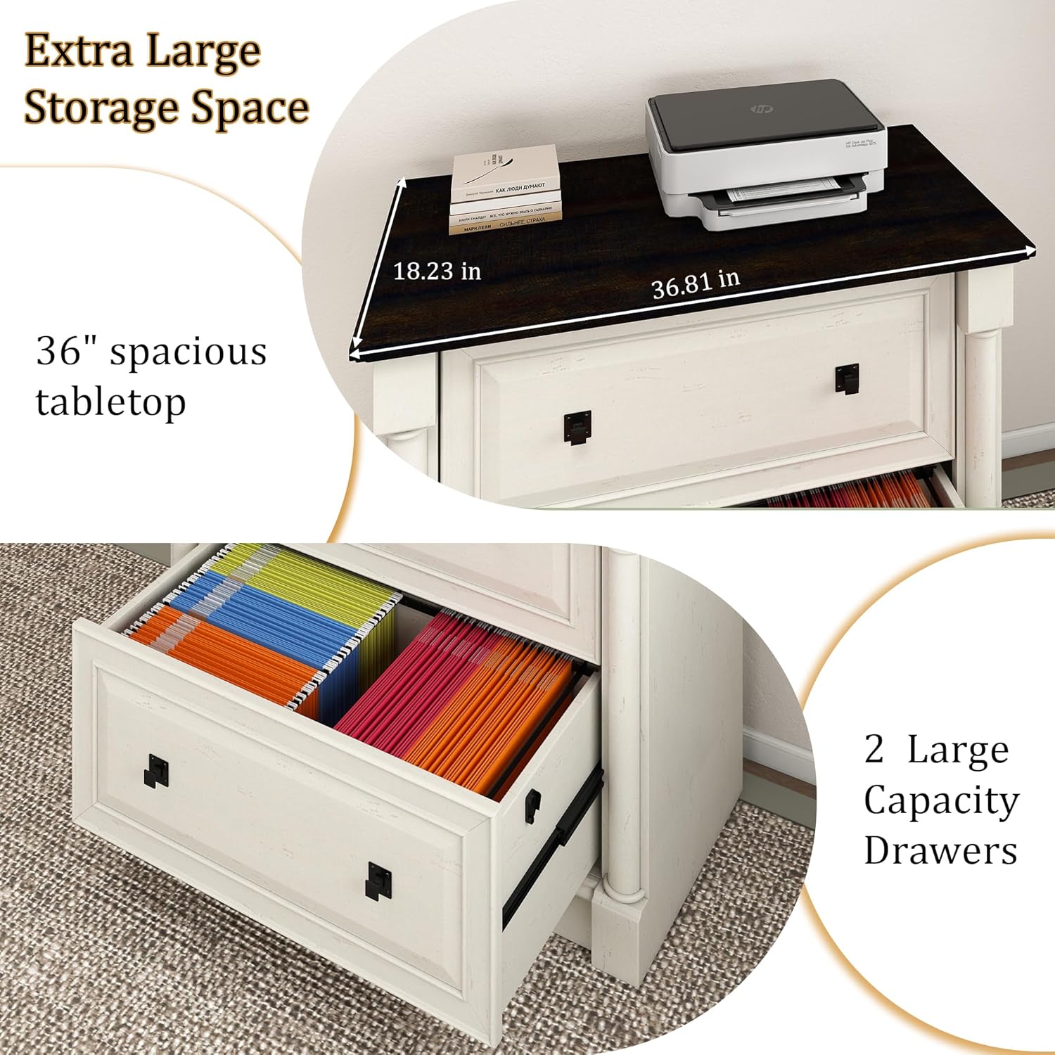 2 Drawer Lateral File Cabinet