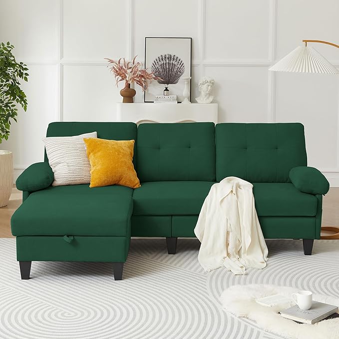 84" Convertible Sectional Sofa with Reversible Chaise