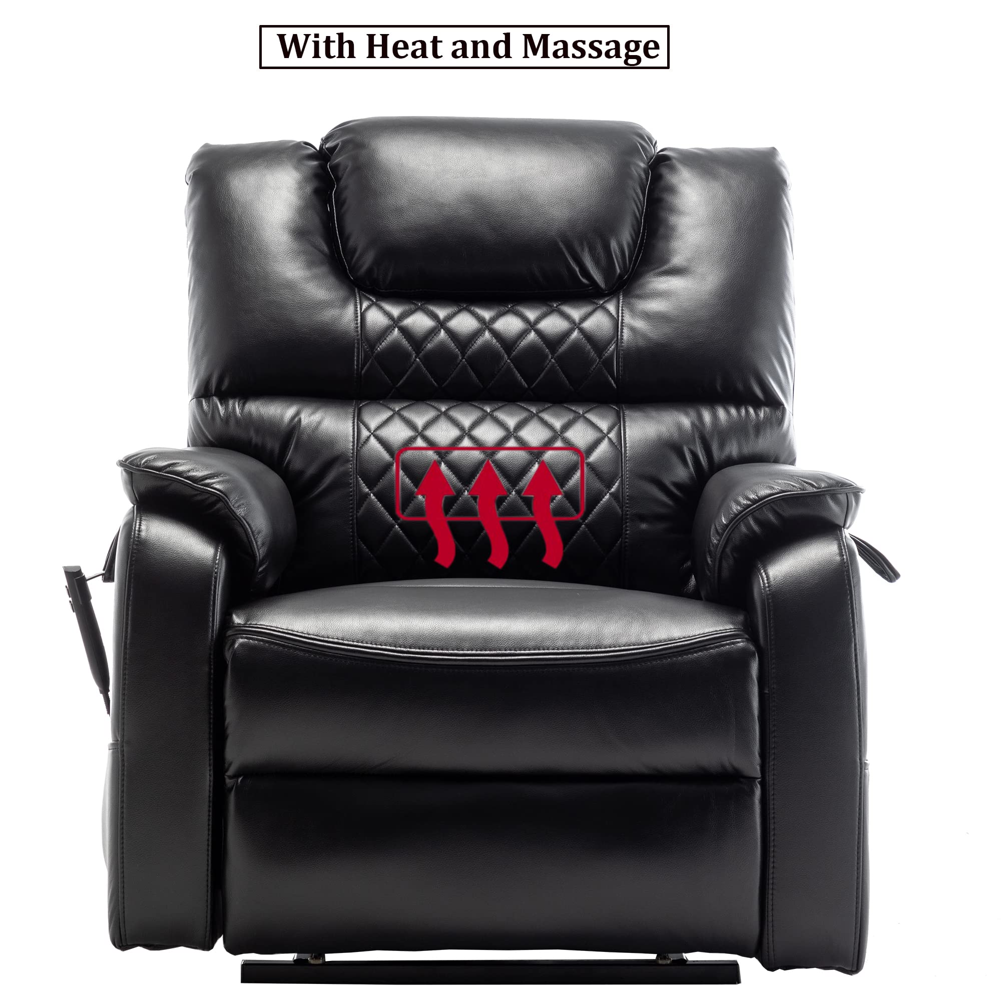 Dual Motor Lift Chair with Massage and Heat - 400lbs Capacity