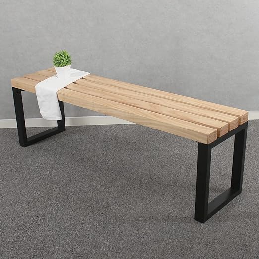 Outdoor Solid Wood Bench 48 Inch