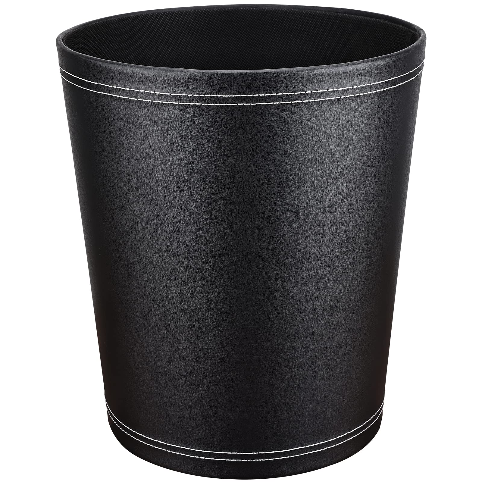3 Pack PU Leather Office Trash Can Set