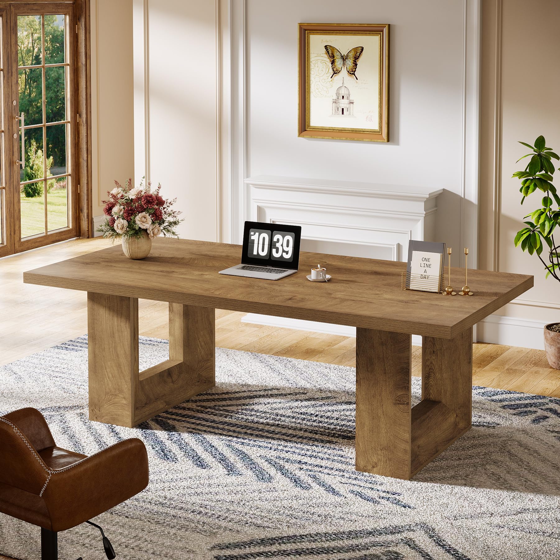 Large Farmhouse Executive Desk 63 Inch