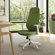 Mesh Office Chair with Adjustable Headrest and Lumbar Support