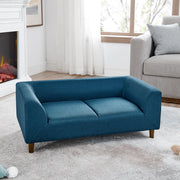 Elevated Dog Sofa with Backrest and Armrests