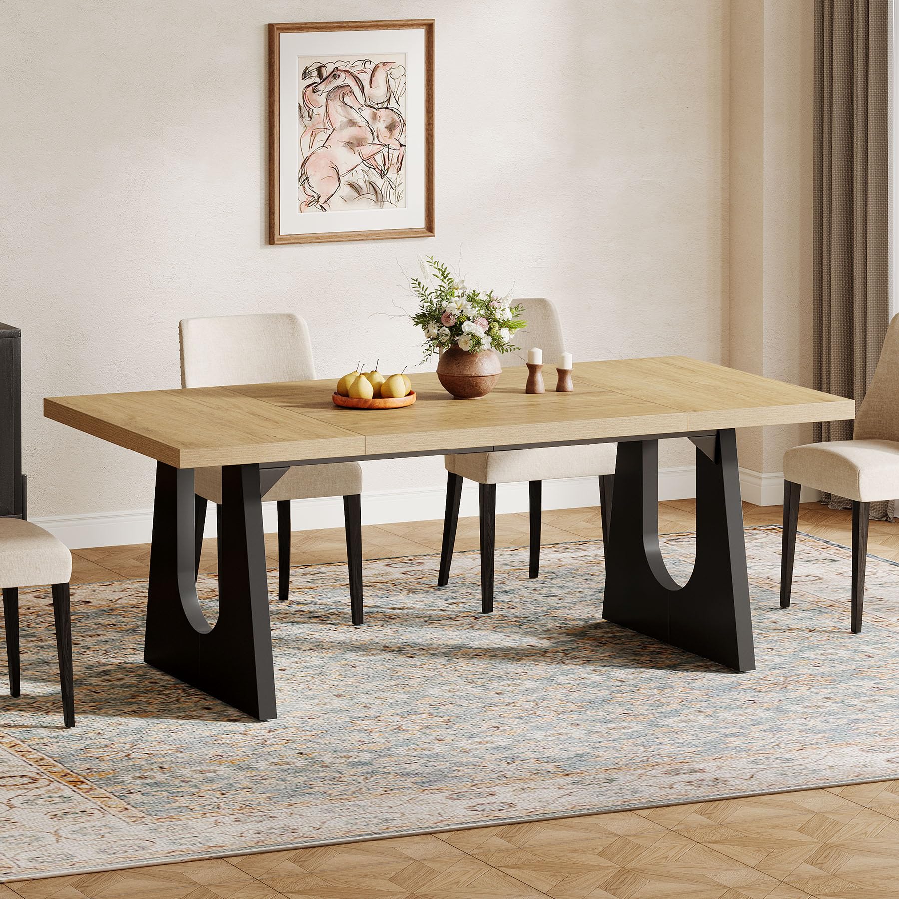 Large Dining Table for 6-8 People