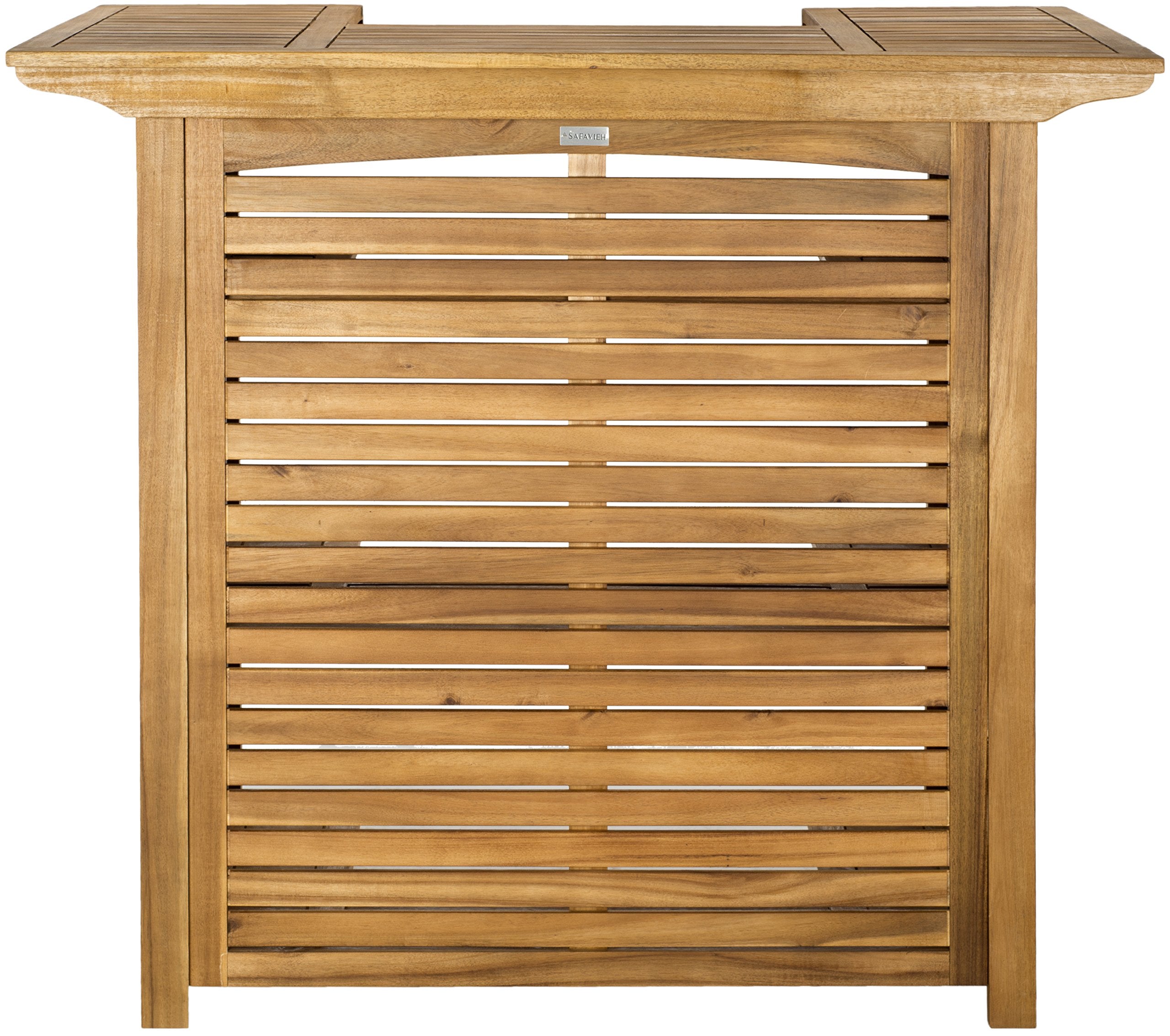 Acacia Wood Outdoor Bar Table Teak Brown