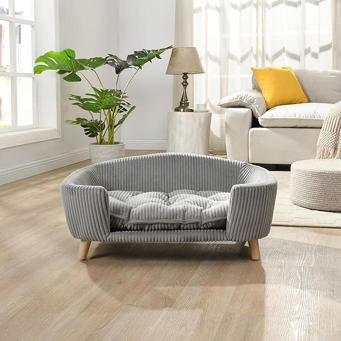 Elroy Orthopedic Dog Bed - Elevated Pet Sofa with Supportive Foam