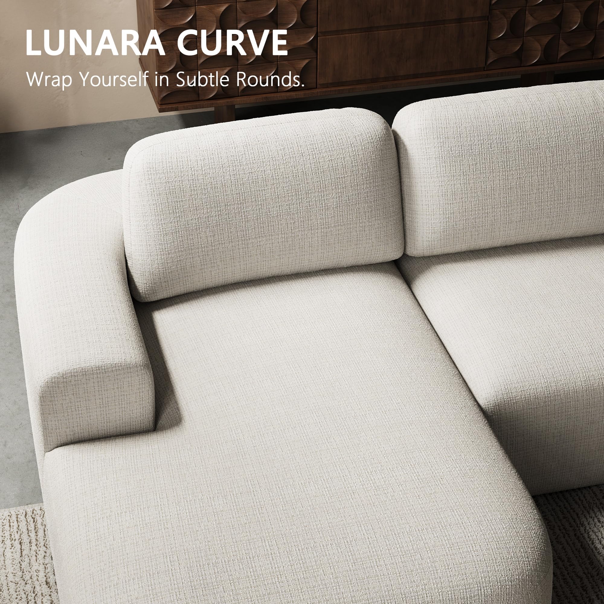 107'' Modular Sectional Sofa with Chaise