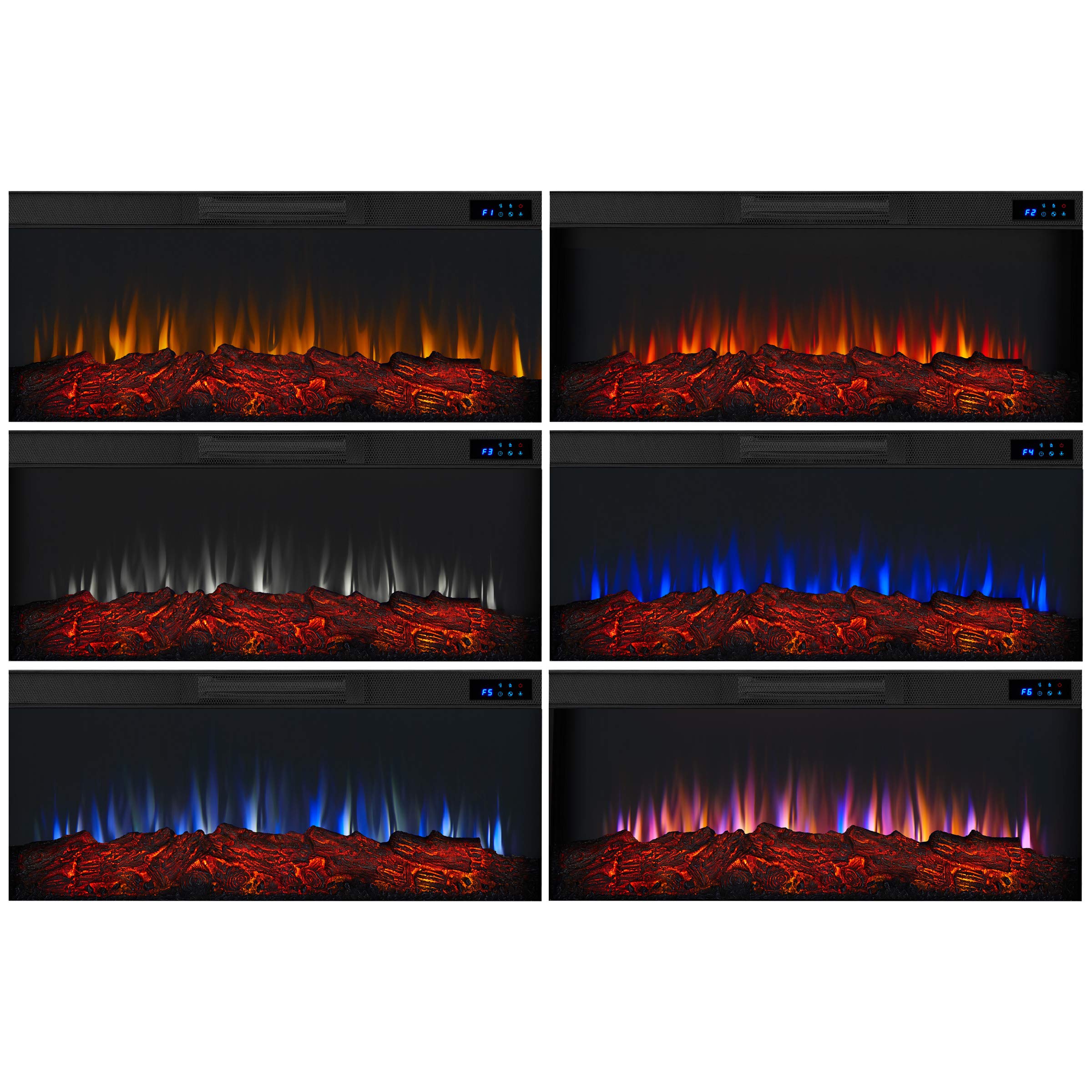 67" Landscape Electric Fireplace with Mantel