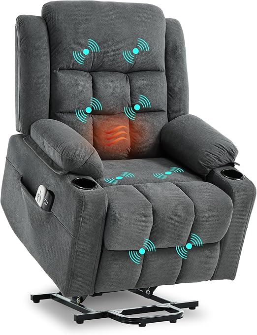 Electric Power Lift Recliner Chair with Massage and Heat