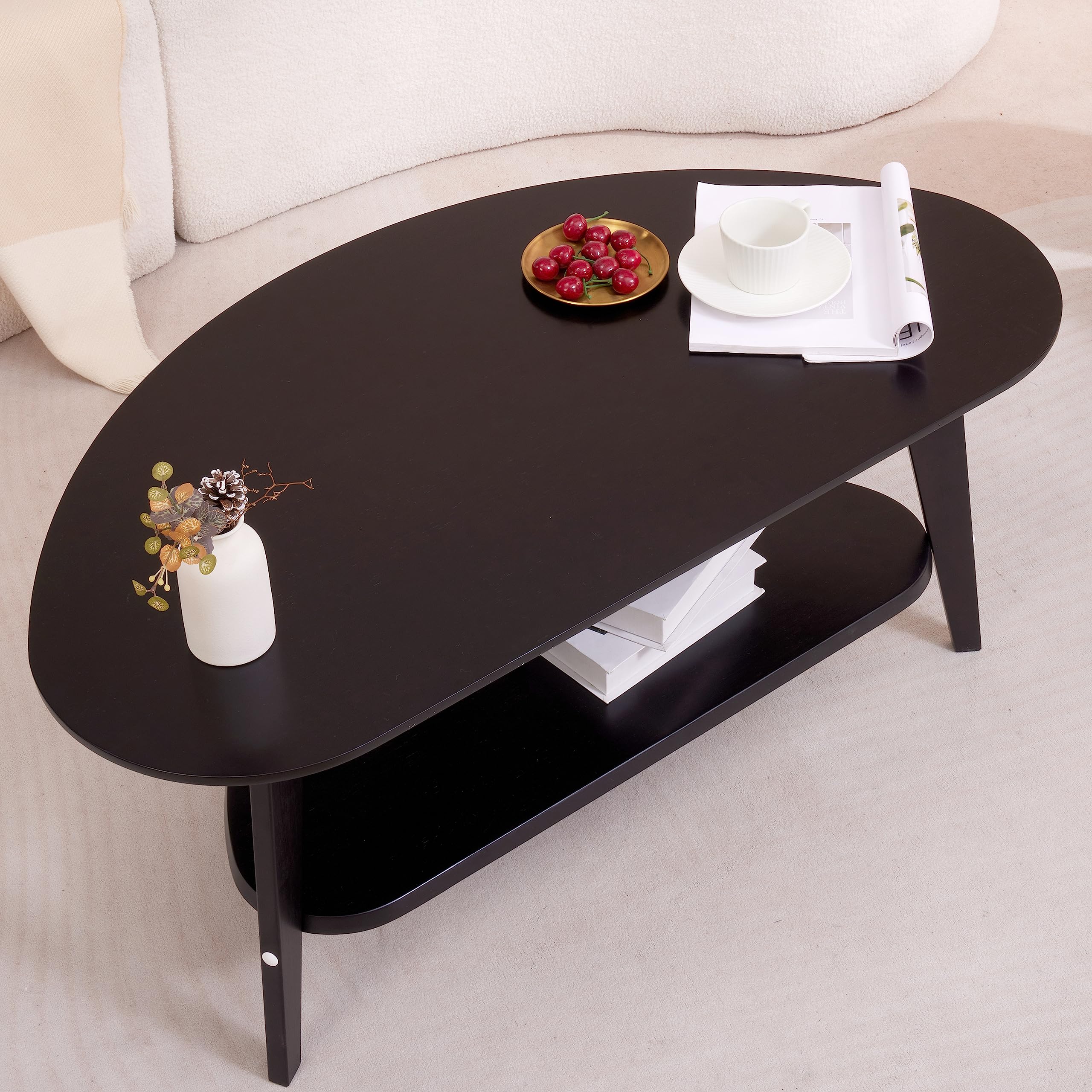 Mid Century Modern Oval Coffee Table