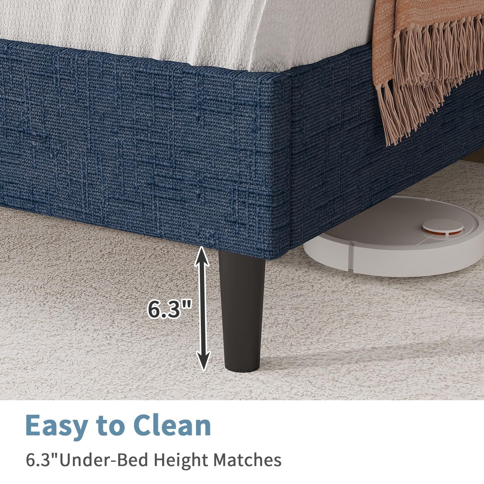 Twin Bed Frame with Headboard