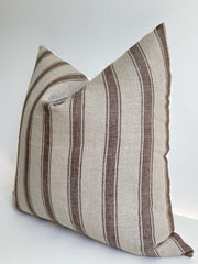 Spencer Striped Linen Pillow Cover 22x22