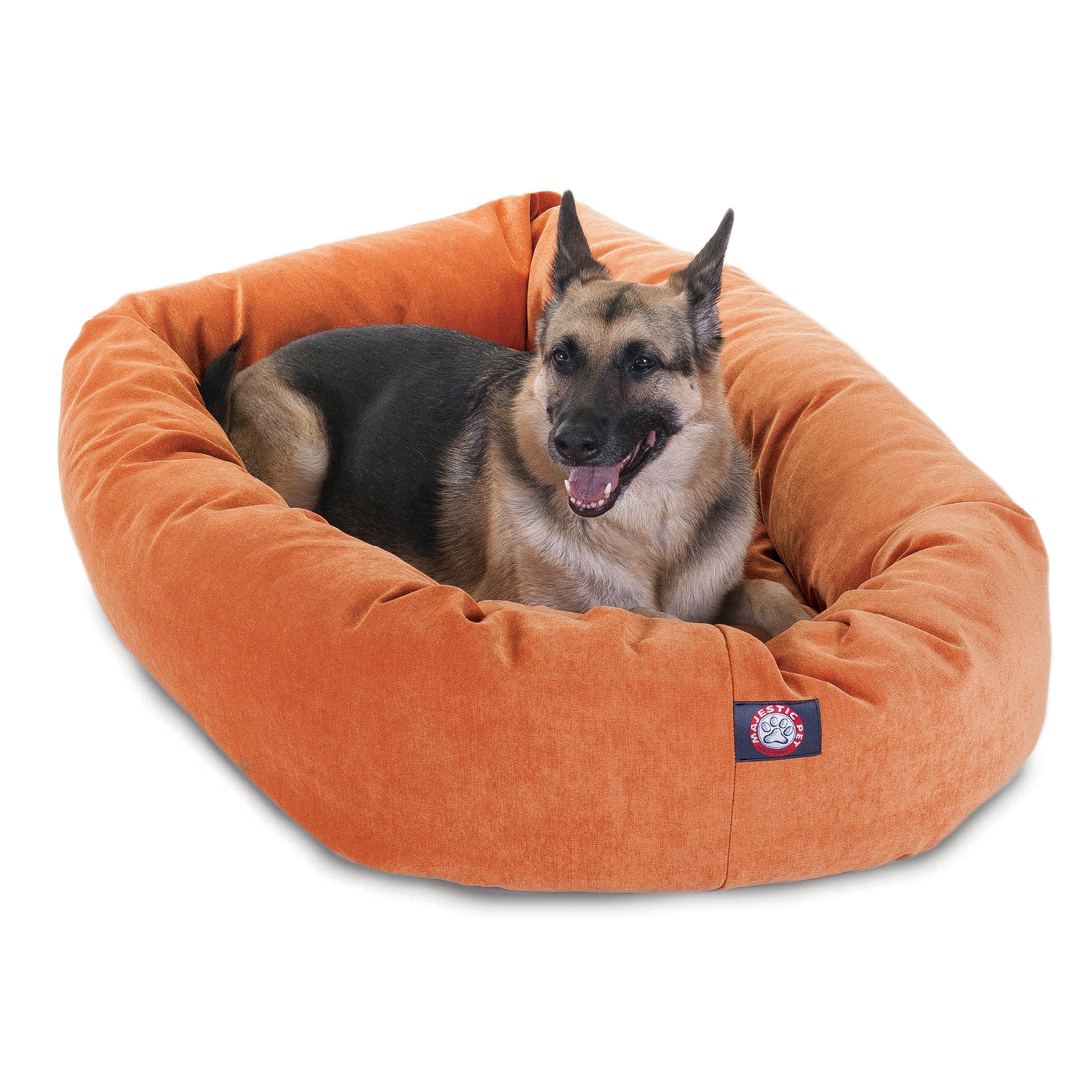 Micro Velvet Calming Dog Bed X-Large Orange