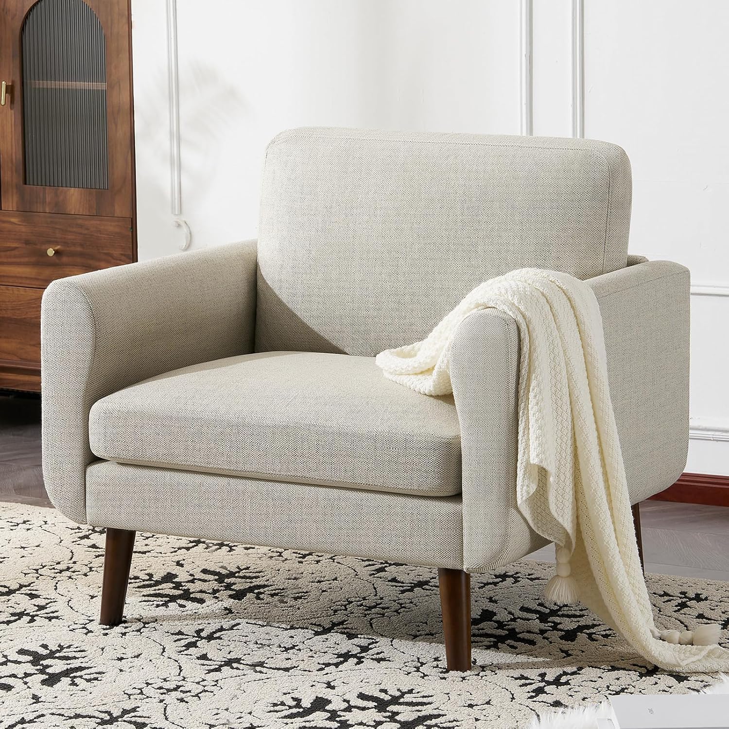 Mid Century Modern Accent Chair Set of 2