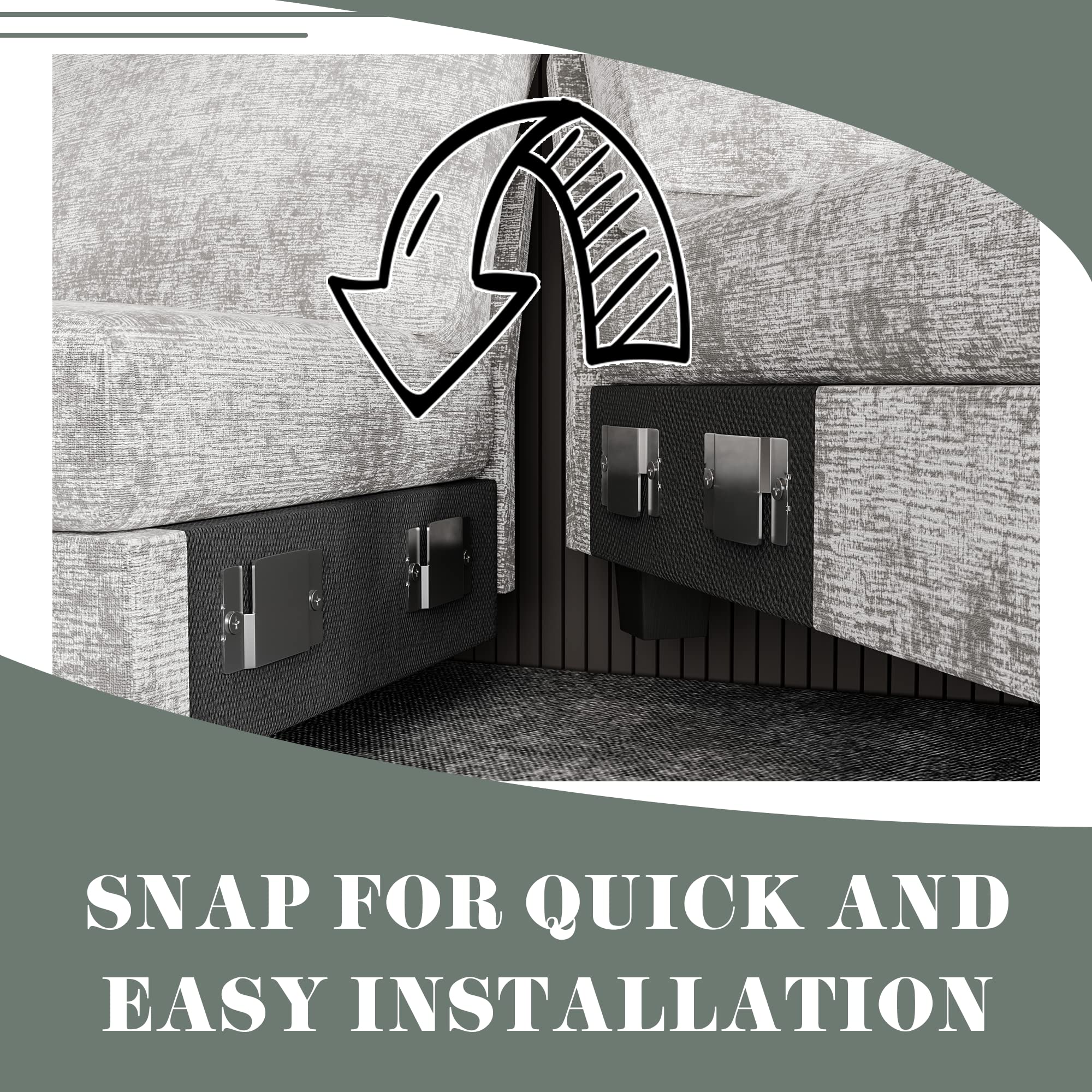 U-Shaped Sectional Sofa with Double Chaise