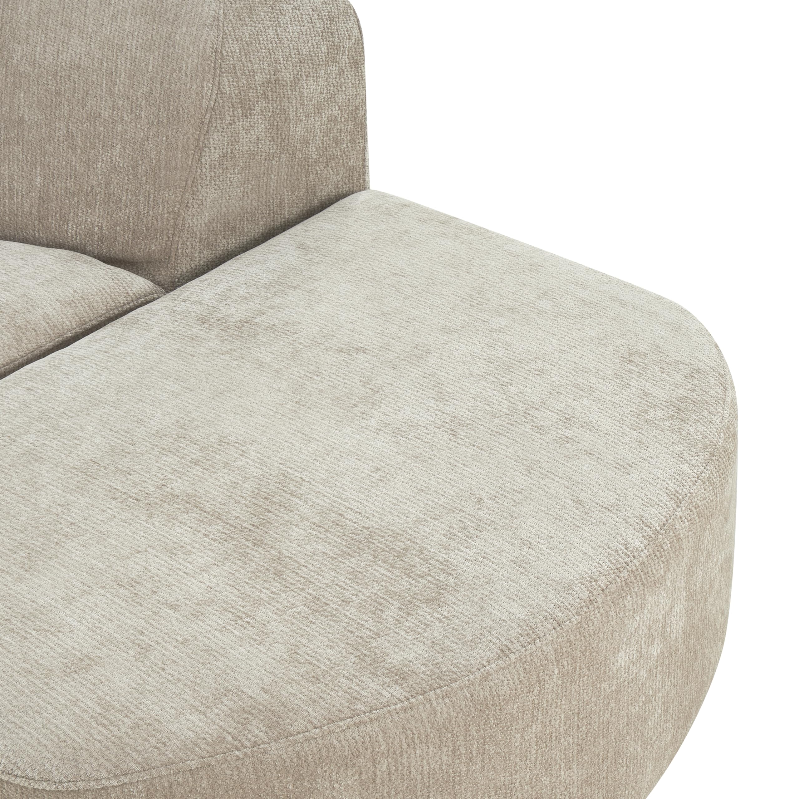 Merax Modern Curved Sectional Sofa with Ottoman, Couch 4-Piece Set High-Density Compressed Sponge, Fully Assembled, Right Hand Facing, Plush Deep Seat for Living Room, Lounge, Apartment, Espresso