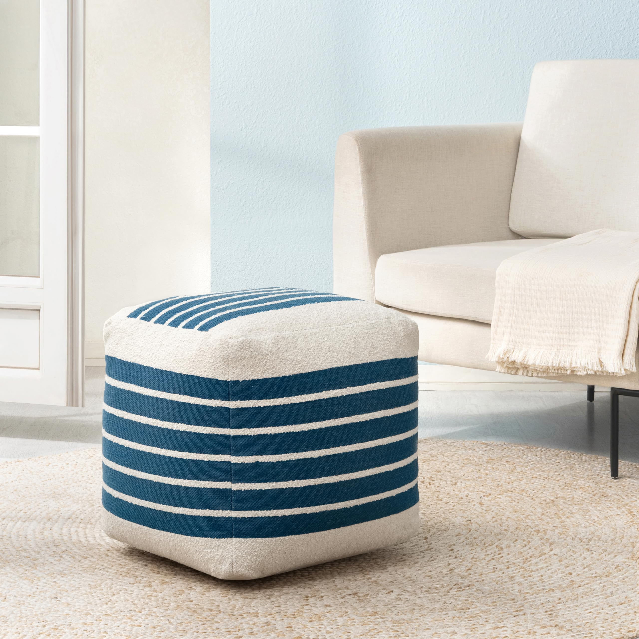 Handmade Pouf Ottoman Footrest