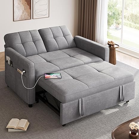 Convertible Sofa Bed with Pull-Out Bed