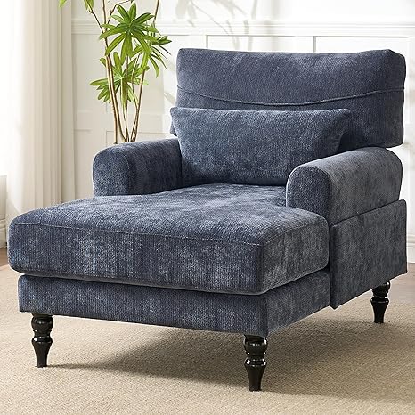 Chaise Lounge Chair with Deep Cushion