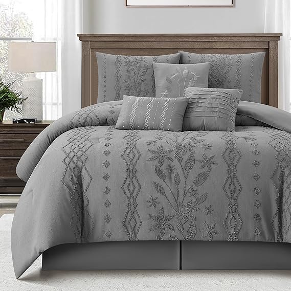 7-Piece Boho Comforter Set Queen