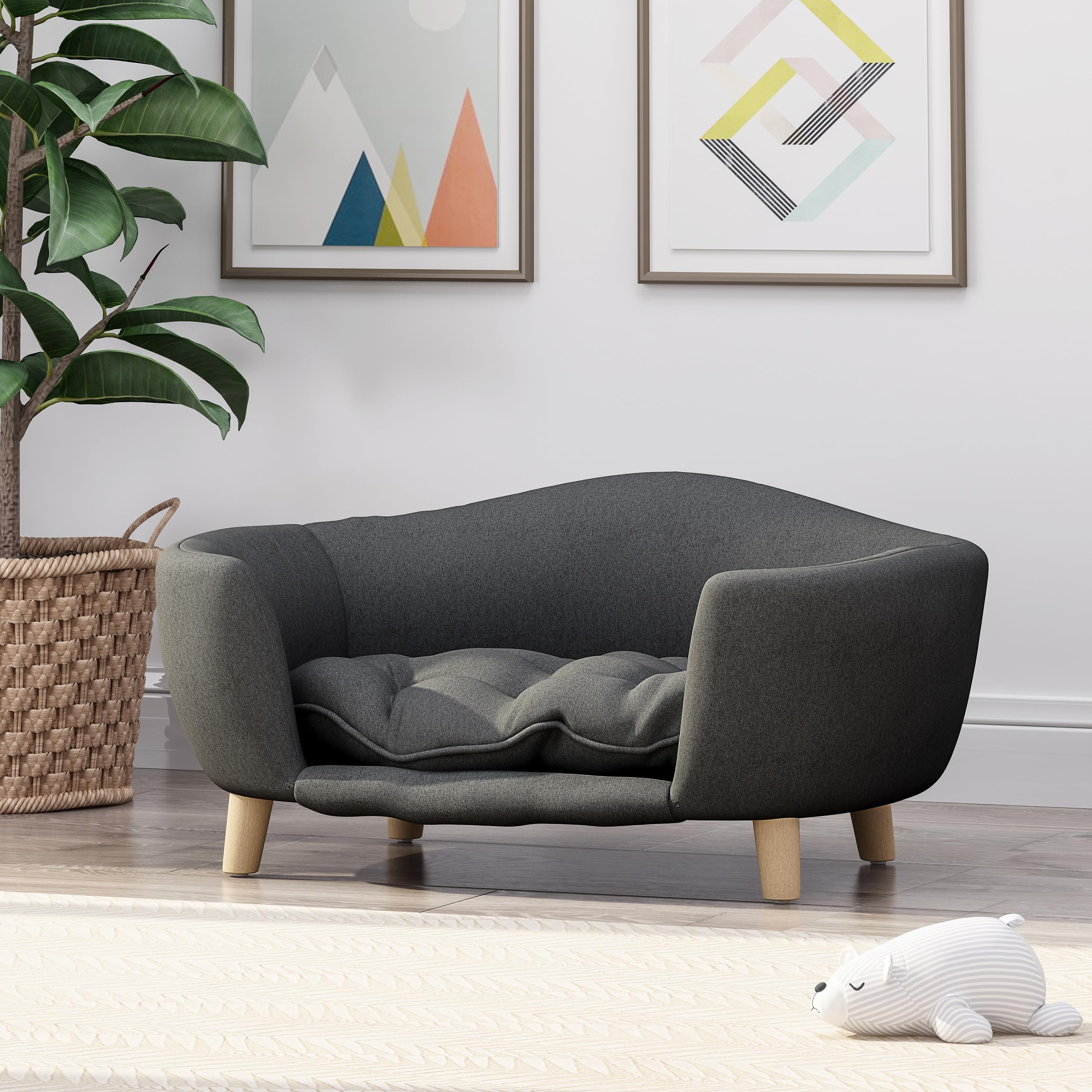 Elevated Orthopedic Dog Bed with Memory Foam