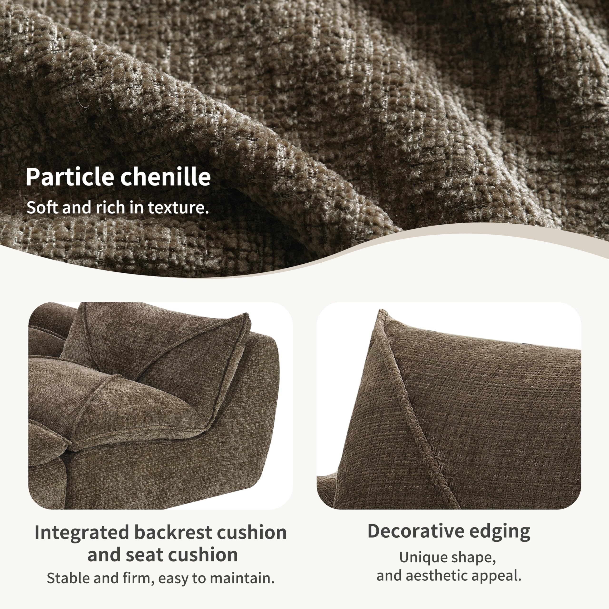Oversized Modular Chenille Cloud Sectional Sofa