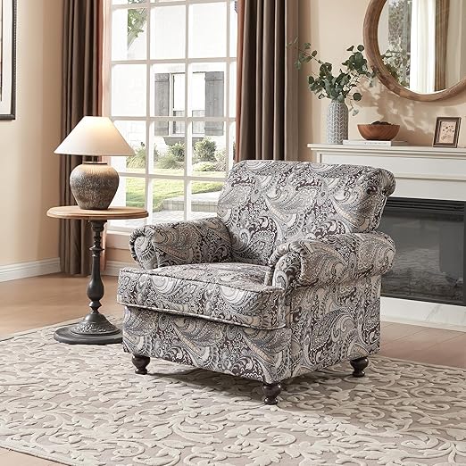 3-Piece Chenille Living Room Set with Nailhead Trim