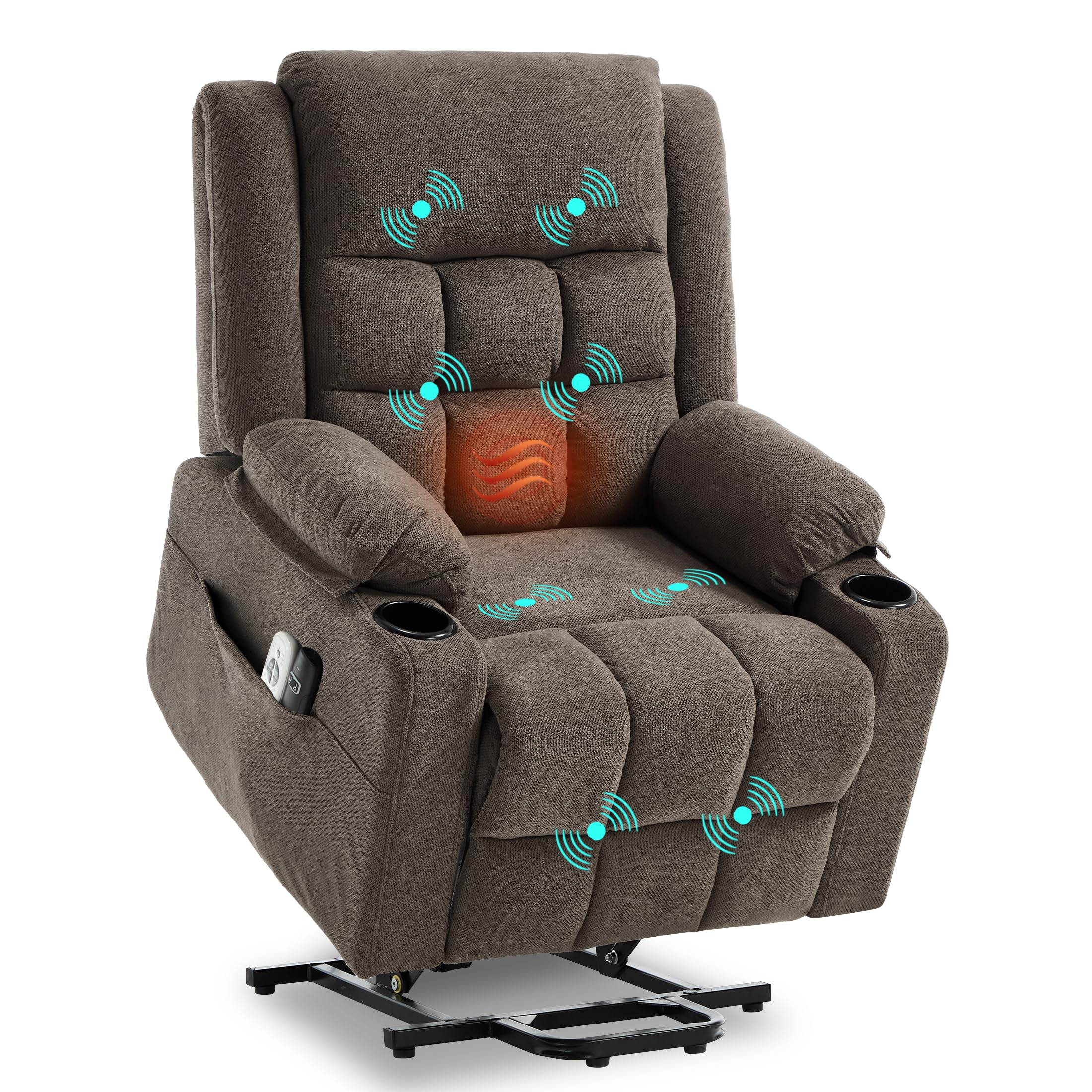 Electric Power Lift Recliner Chair with Massage and Heat