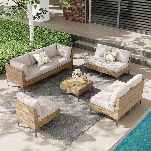 5-Piece Patio Furniture Set with Coffee Table