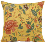 Tapestry Throw Pillow Covers 19x19 French Jacquard Peony Floral