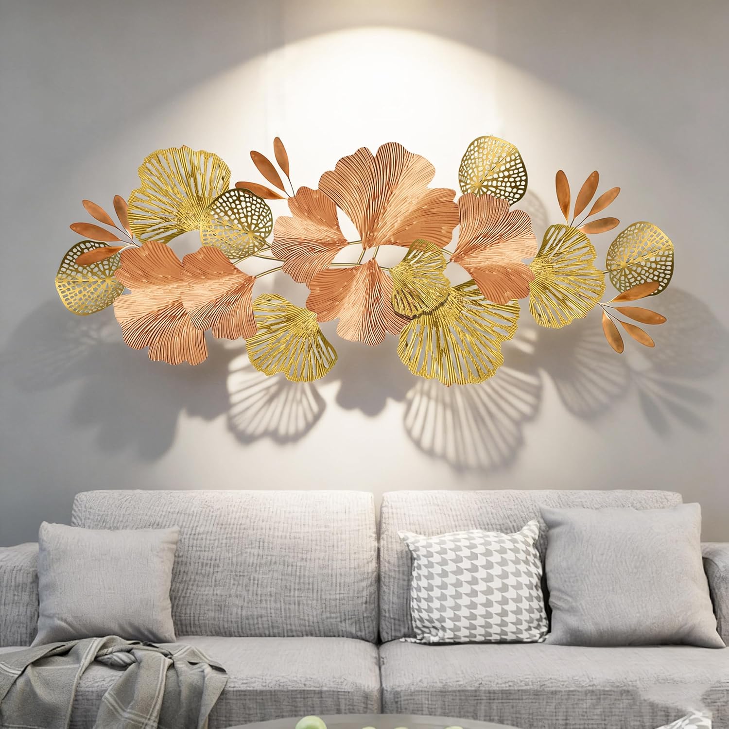 3D Metal Lotus Wall Art