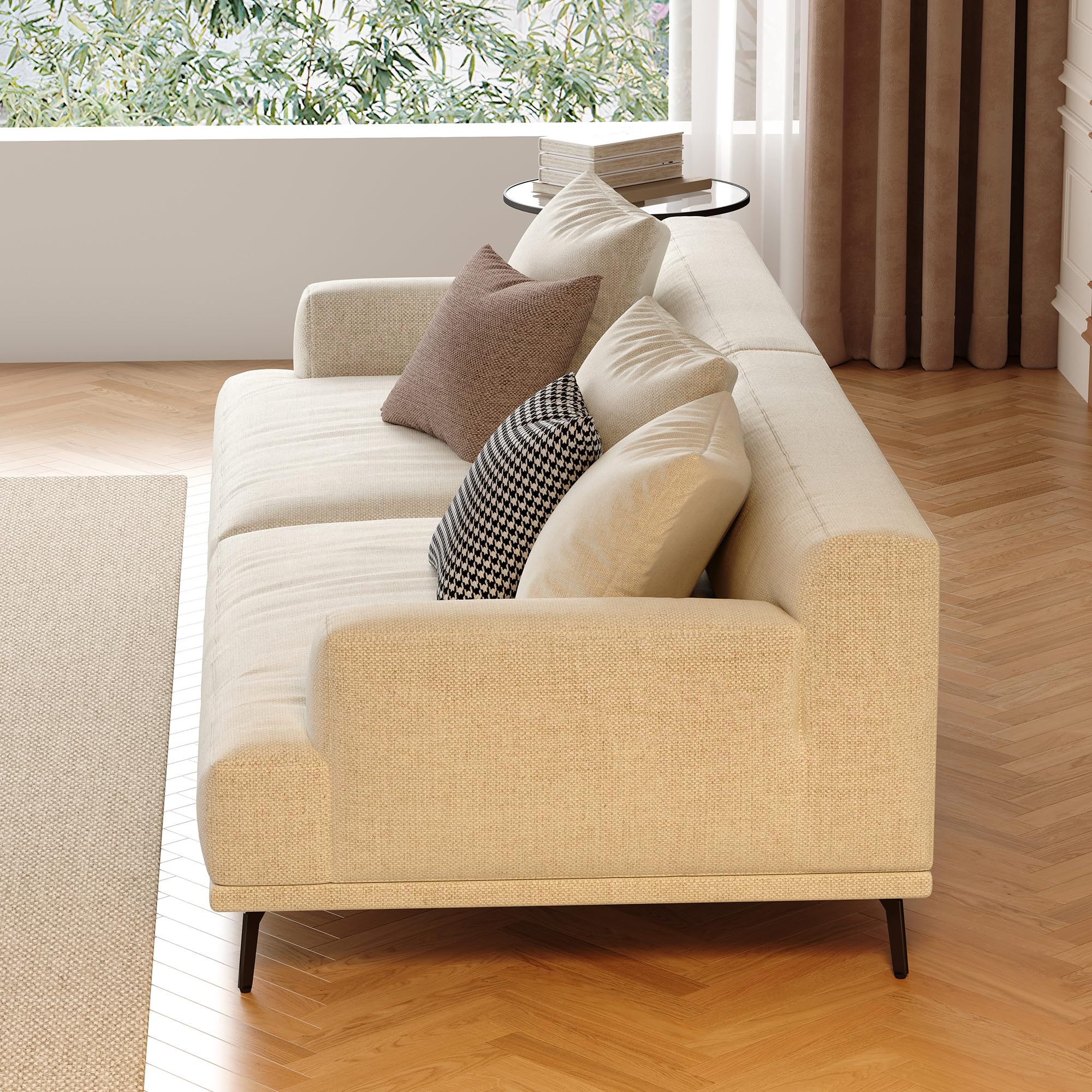 110.2" Modern Sectional Sofa with Deep Seat