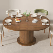 Adjustable Round Dining Table for 4-6