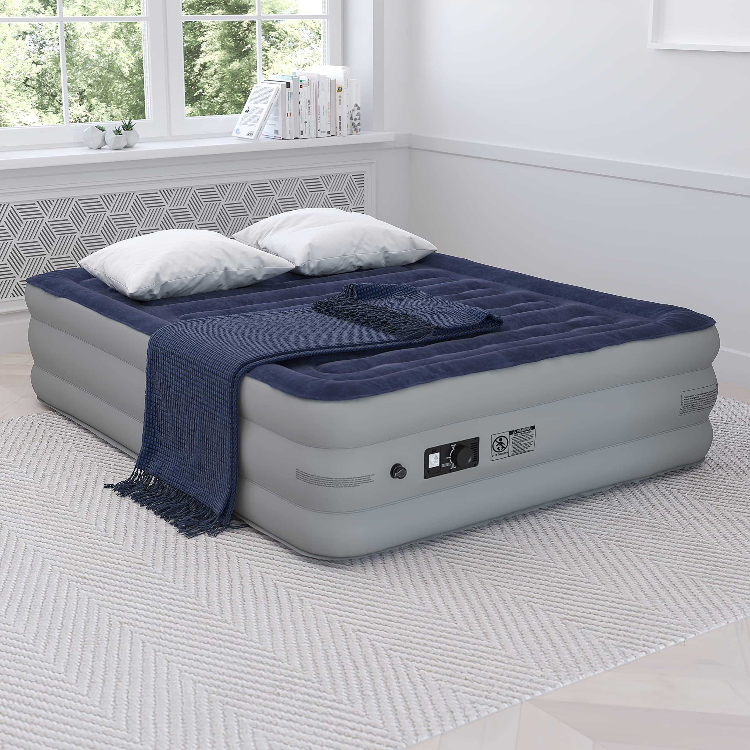Queen Air Mattress with Built-In Electric Pump