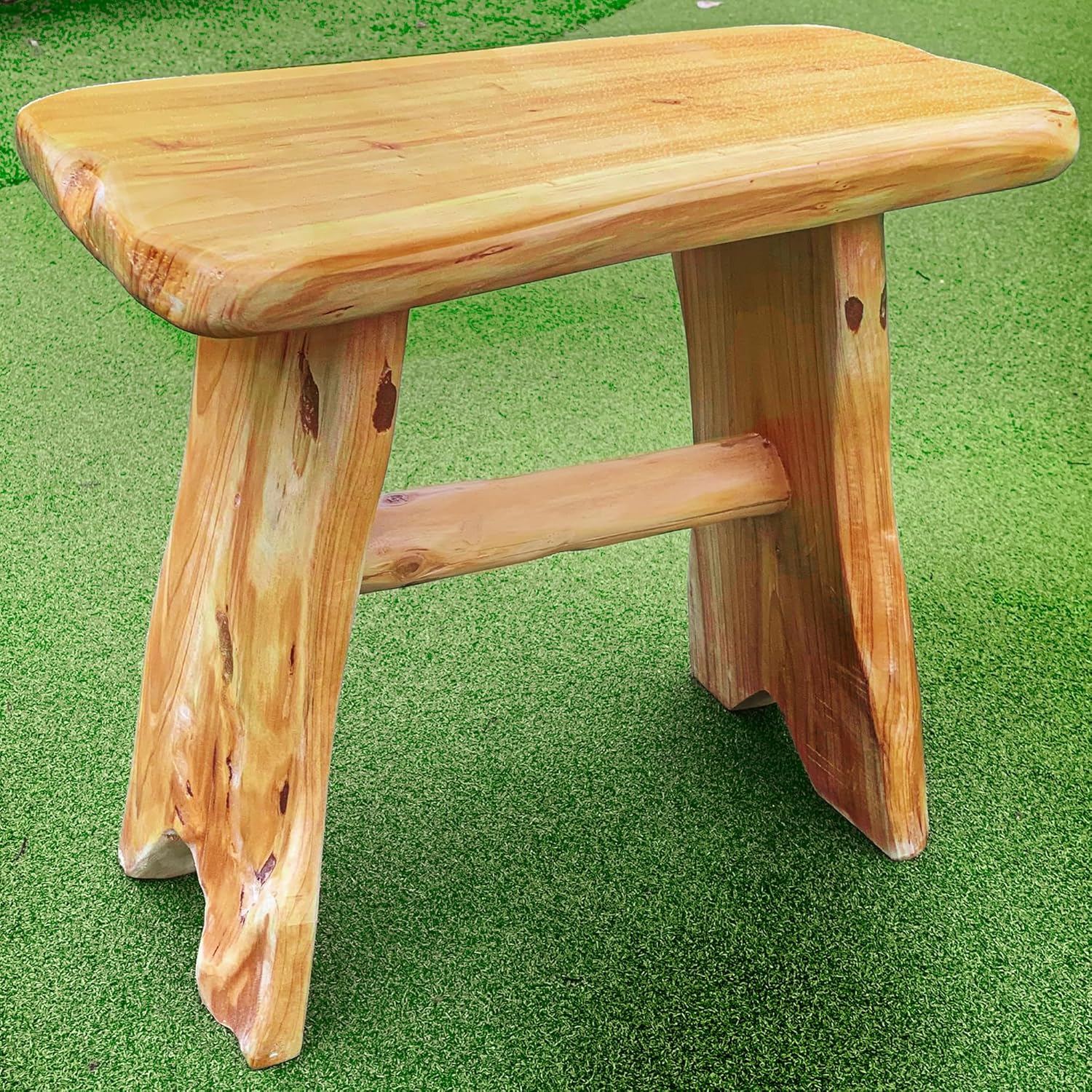 Natural Cedar Wood Tree Stump Stool