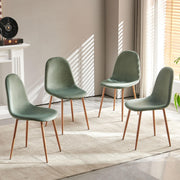 Mid Century Modern Velvet Dining Chairs Set of 4
