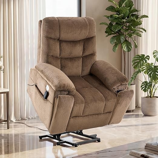 Oversized Dual Motor Power Lift Recliner