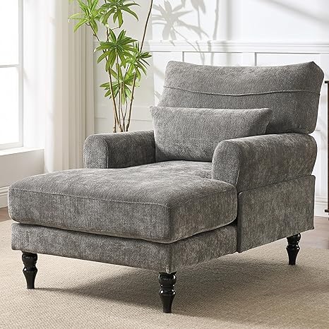 Chaise Lounge Chair with Deep Cushion