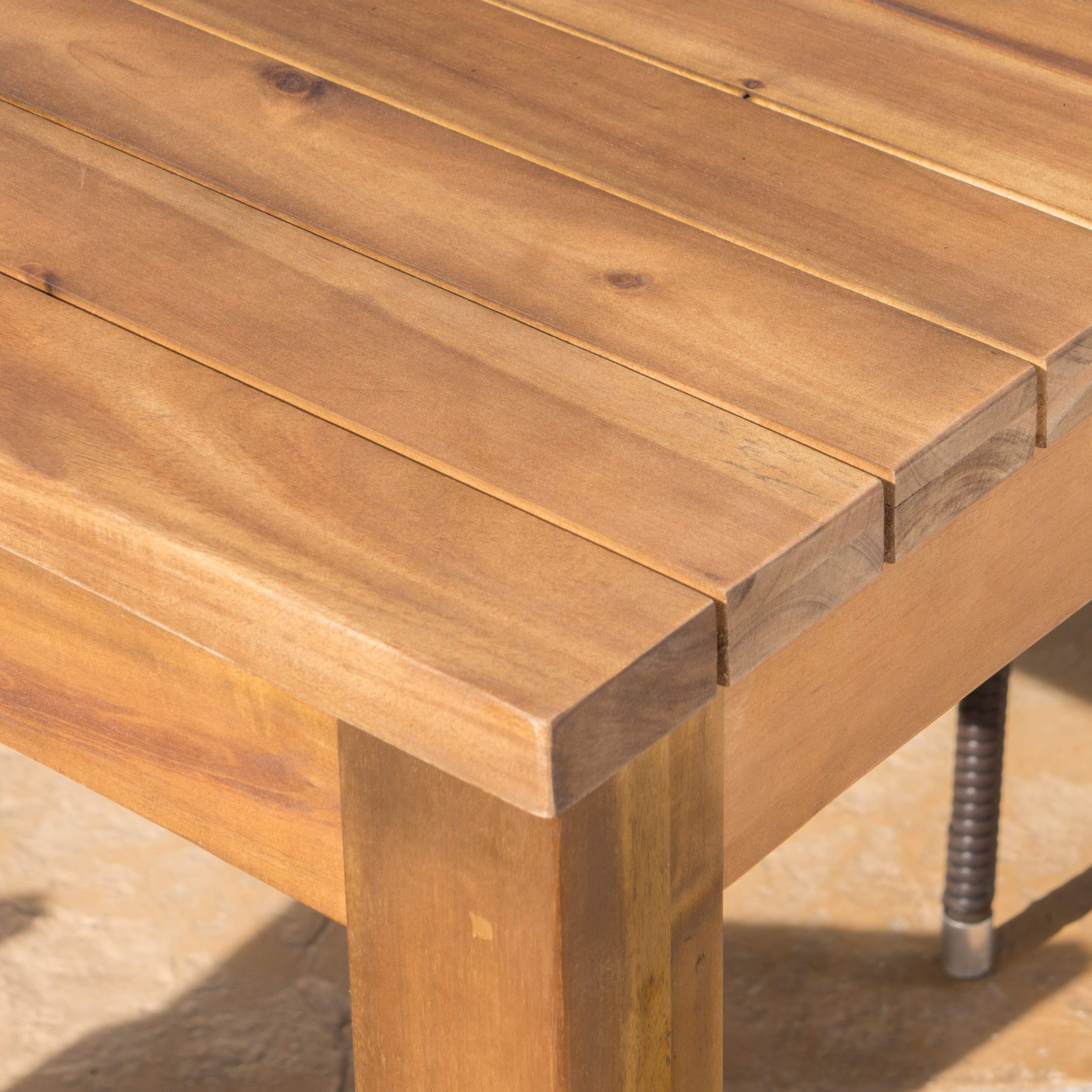 Outdoor Expandable Acacia Wood Dining Table