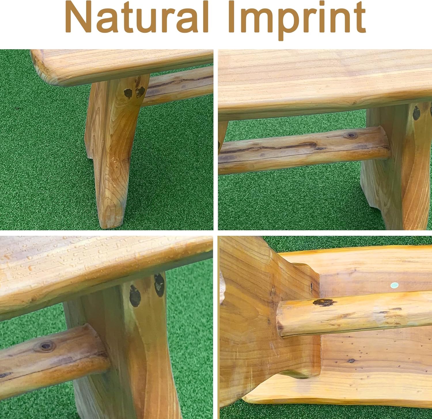 Natural Cedar Wood Tree Stump Stool