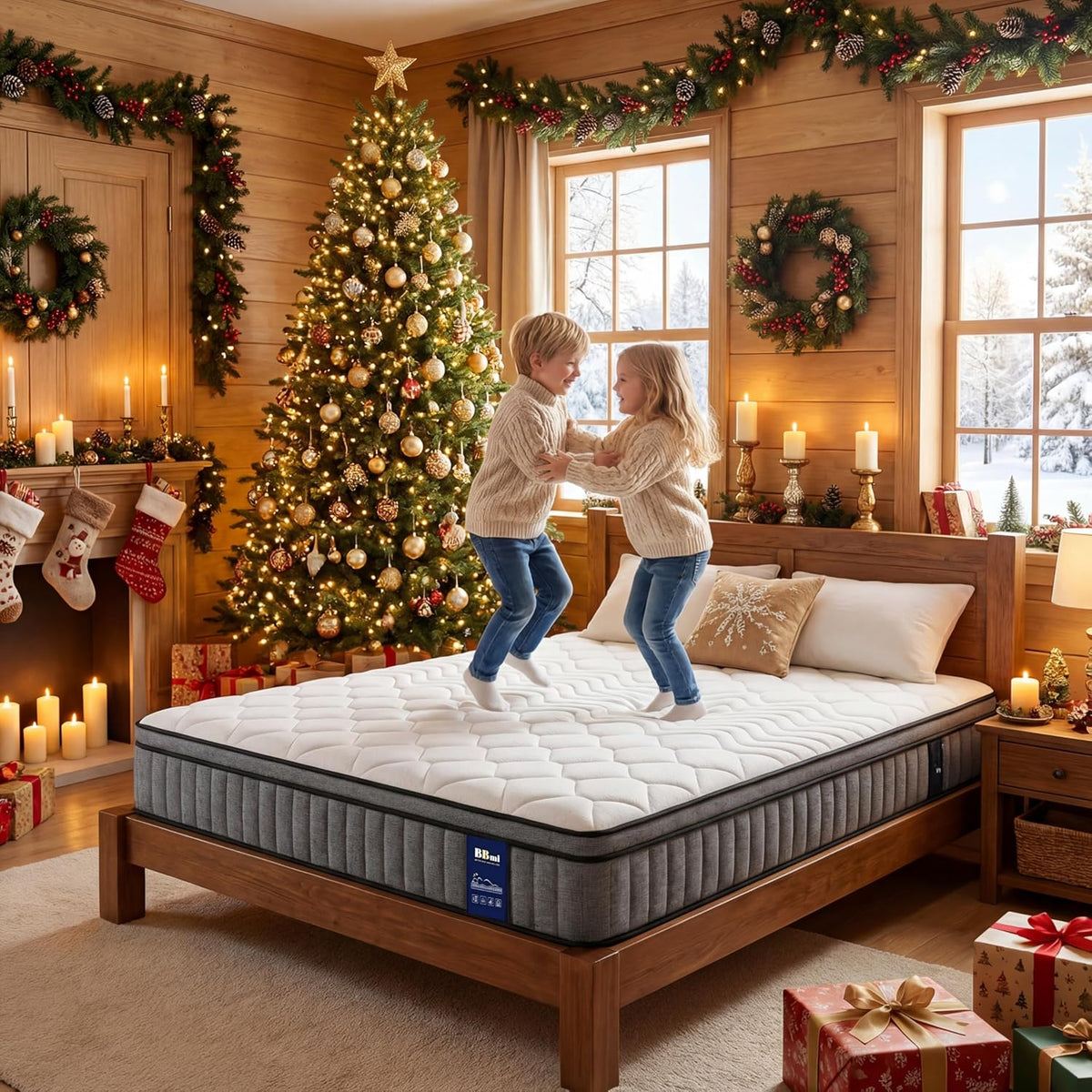12 Inch Hybrid Queen Mattress with Gel Memory Foam