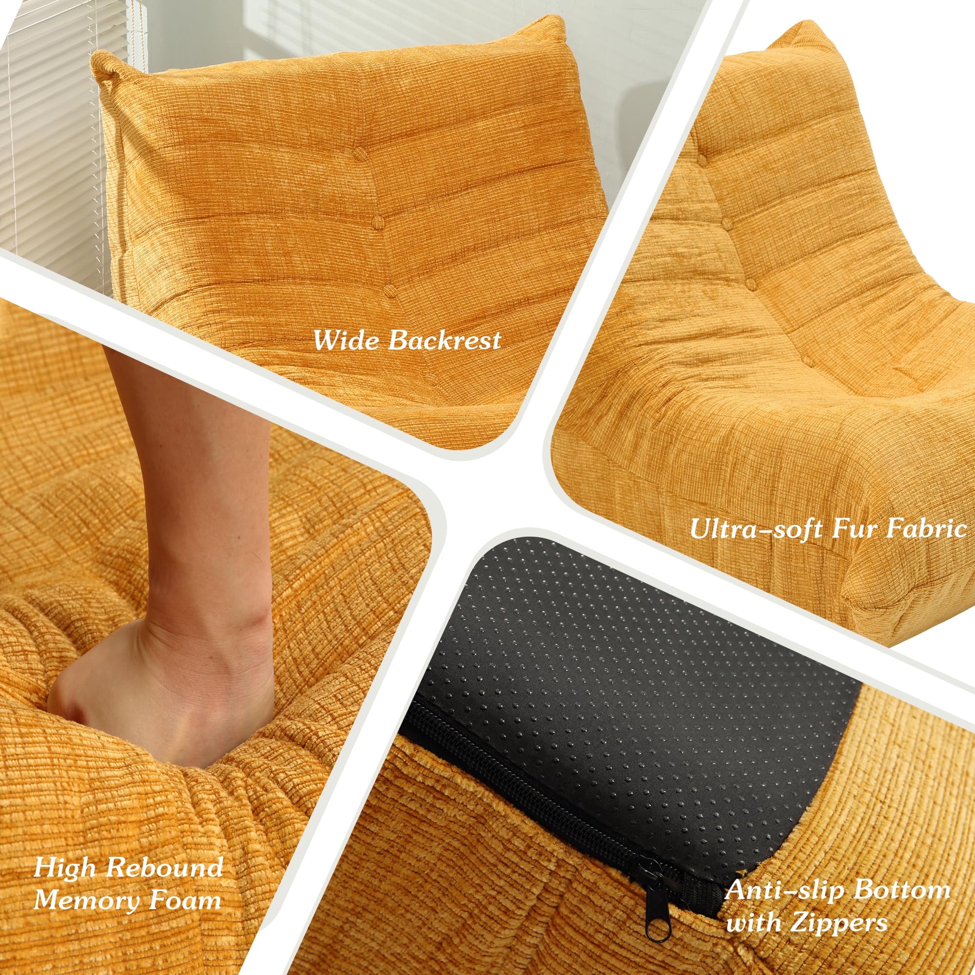 Memory Foam Bean Bag Chair