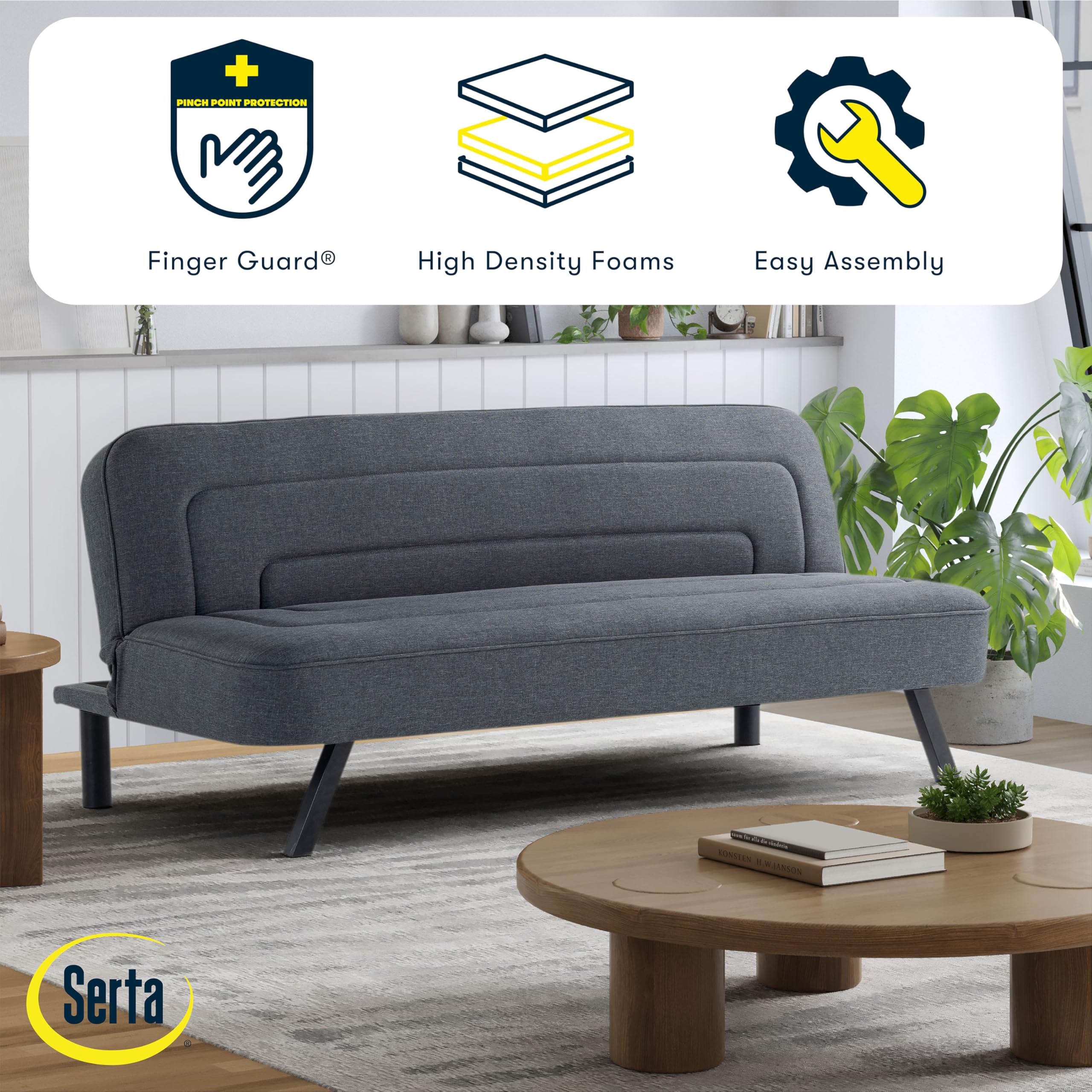 66.1" Convertible Futon Sofa