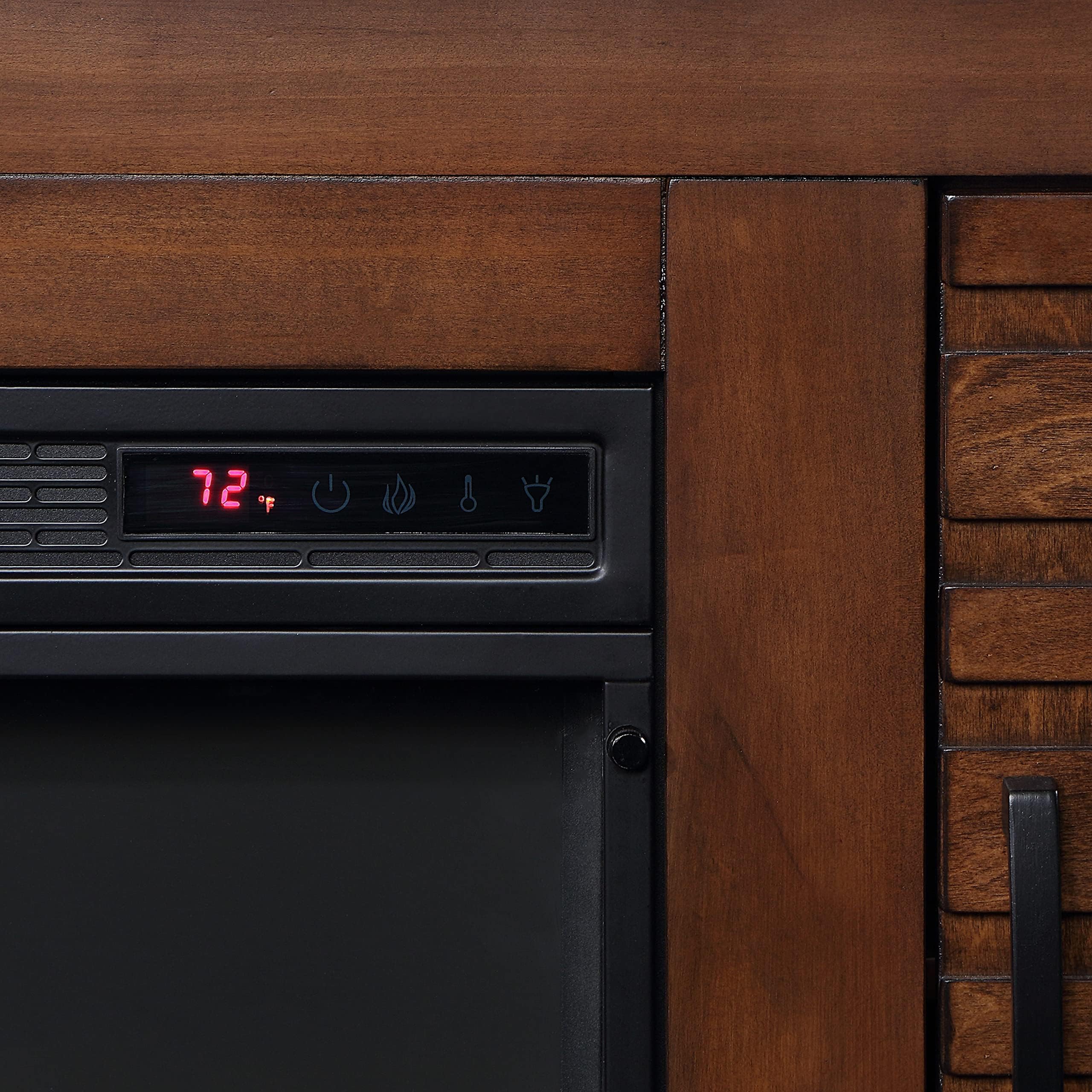 78" Electric Fireplace TV Stand with Storage