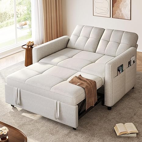 Convertible Sofa Bed with Pull-Out Bed