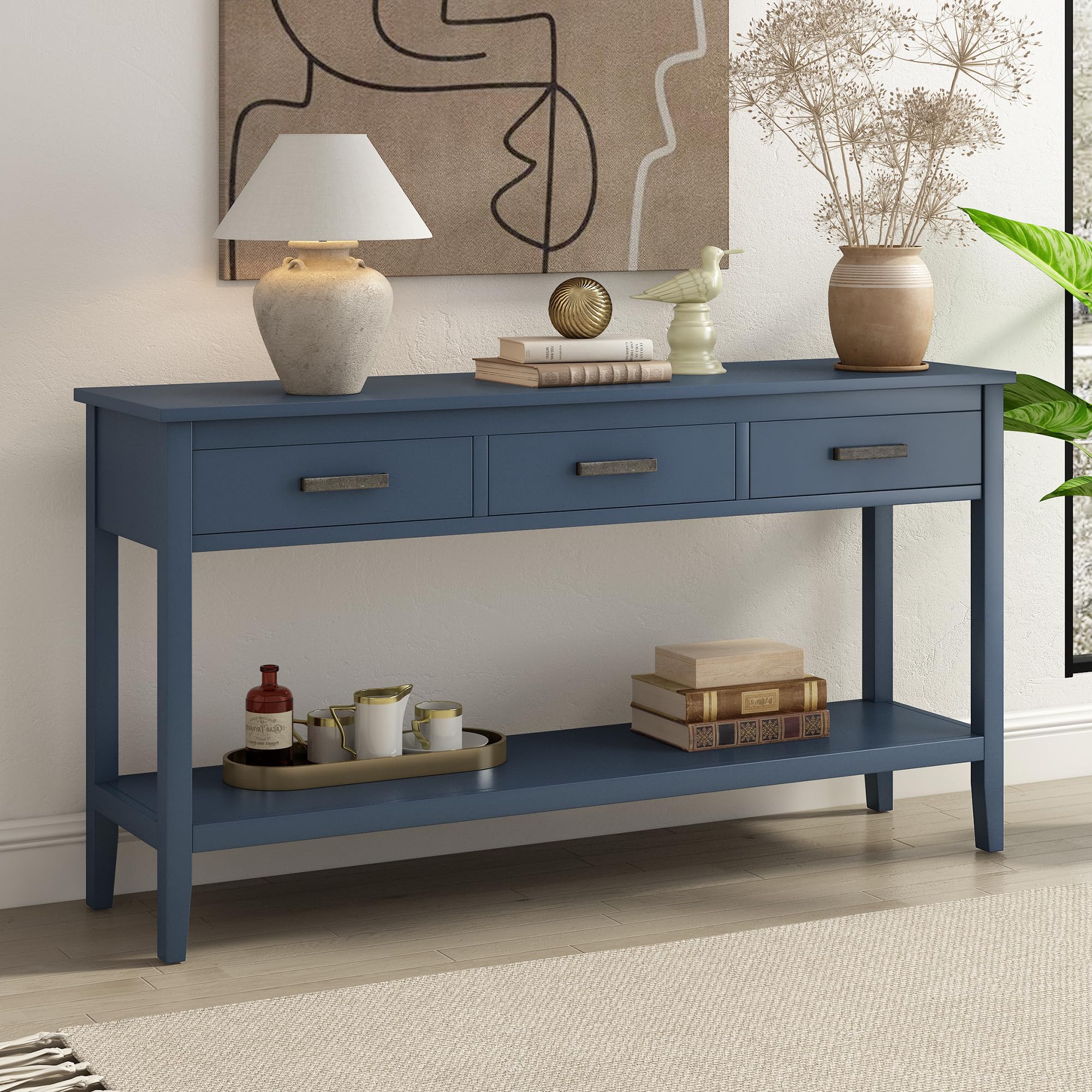 Entryway Console Table with Storage and 3 Drawers