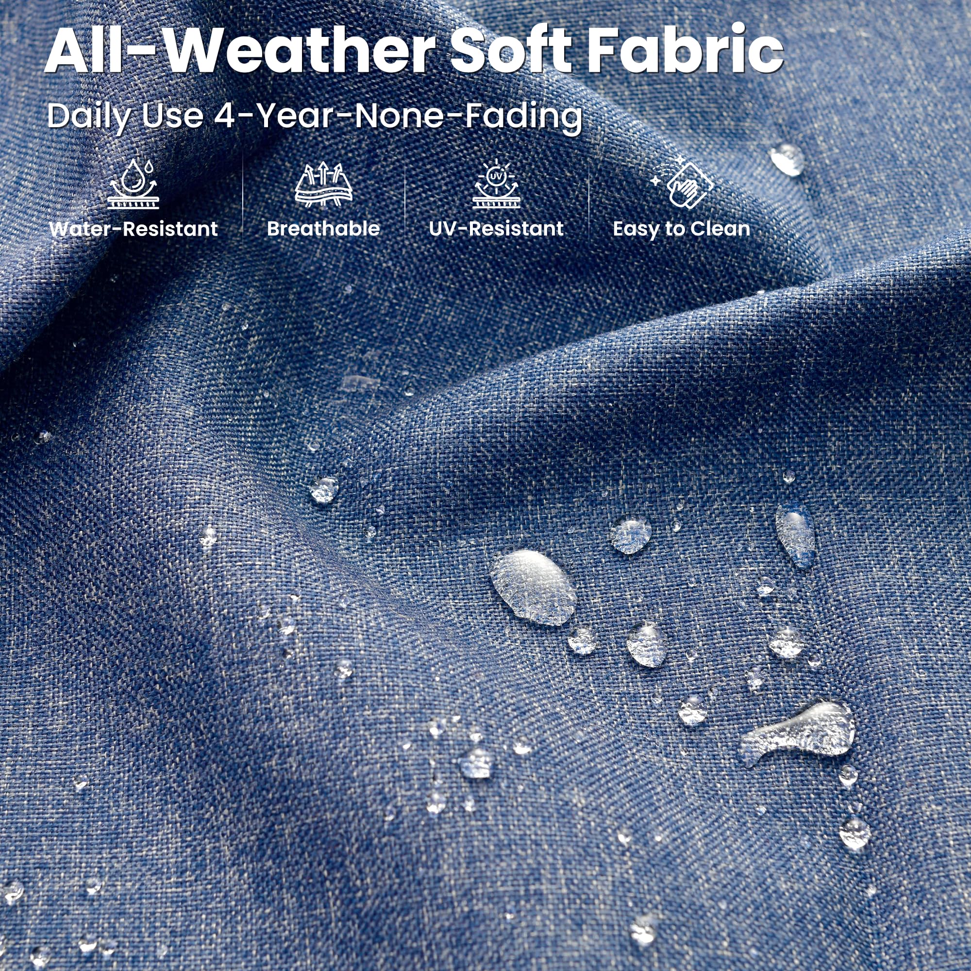 9-Piece Outdoor Patio Sectional Sofa Set with Fire Pit Table